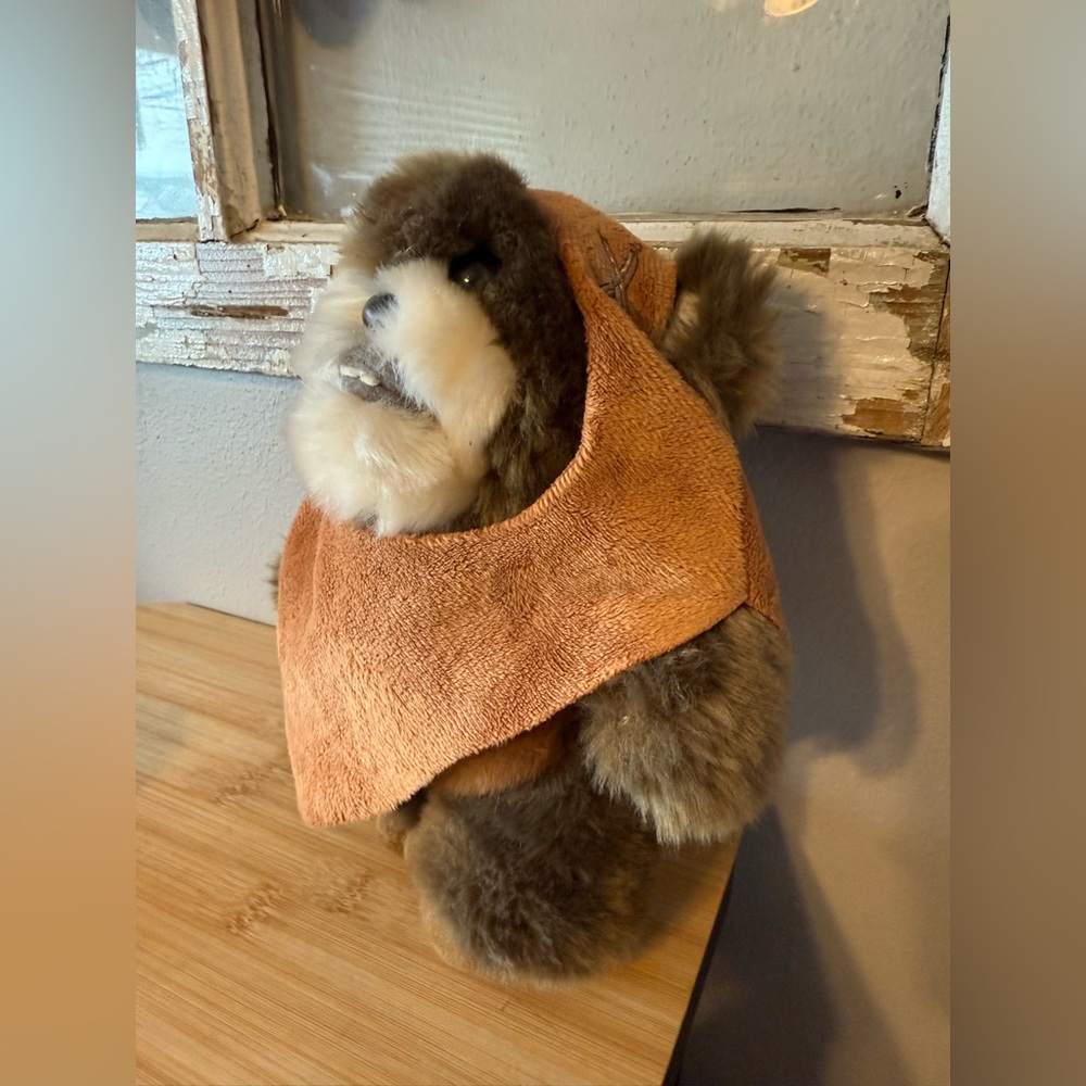 Disney Parks Exclusive Star Wars Ewok Bean Bag Plush Vintage. 8” - Picture 6 of 9